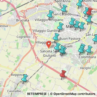 Mappa Via C. Golgi, 41126 Modena MO, Italia (2.903)