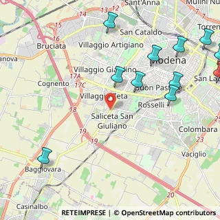 Mappa Via C. Golgi, 41126 Modena MO, Italia (3.08583)