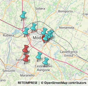 Mappa Via Pietro Bortolotti, 41125 Modena MO, Italia (6.04)