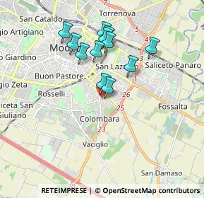 Mappa Via Pietro Bortolotti, 41125 Modena MO, Italia (1.59833)