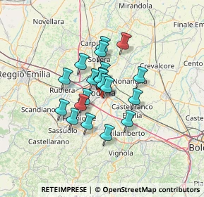 Mappa Via Taggia, 41125 Modena MO, Italia (9.1875)