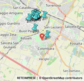 Mappa Via Taggia, 41125 Modena MO, Italia (1.925)