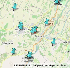 Mappa Via F. Menozzi, 42020 Puianello RE, Italia (2.58214)