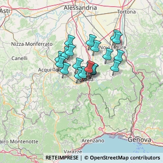 Mappa Via Rebba, 15076 Ovada AL, Italia (9.738)