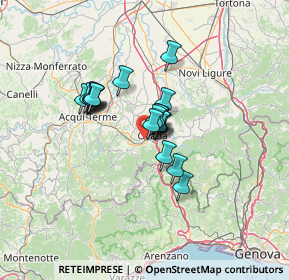 Mappa Via Rebba, 15076 Ovada AL, Italia (8.8185)