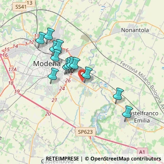 Mappa Via Nicola Porpora, 41122 Modena MO, Italia (3.38615)