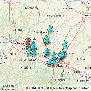 Mappa Via Giovanni Caboto, 40017 San Giovanni in Persiceto BO, Italia (11.8495)
