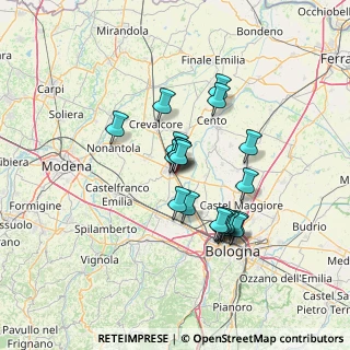 Mappa Via Giovanni Caboto, 40017 San Giovanni in Persiceto BO, Italia (11.0995)