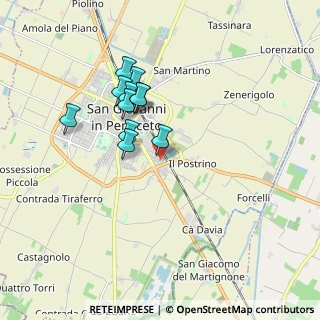 Mappa Via Giovanni Caboto, 40017 San Giovanni in Persiceto BO, Italia (1.52182)