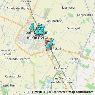 Mappa Via Giovanni Caboto, 40017 San Giovanni in Persiceto BO, Italia (1.28545)