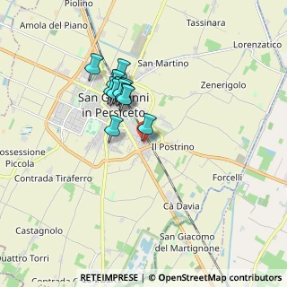 Mappa Via Giovanni Caboto, 40017 San Giovanni in Persiceto BO, Italia (1.39917)