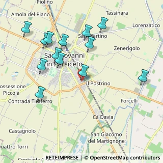 Mappa Via Giovanni Caboto, 40017 San Giovanni in Persiceto BO, Italia (2.22462)