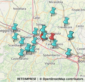 Mappa Via Mondovì, 41125 Modena MO, Italia (14.3875)