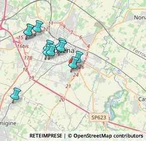 Mappa Via Mondovì, 41125 Modena MO, Italia (4.50615)