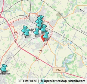 Mappa Via Mondovì, 41125 Modena MO, Italia (4.90938)