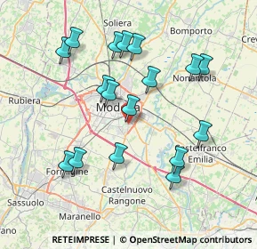 Mappa Via Mondovì, 41125 Modena MO, Italia (7.64059)