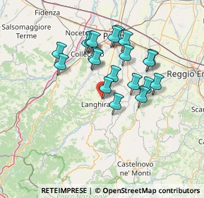 Mappa Via P. Nenni, 43013 Langhirano PR, Italia (12.3045)