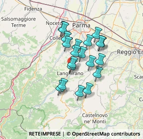 Mappa Via P. Nenni, 43013 Langhirano PR, Italia (10.264)