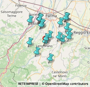 Mappa Via P. Nenni, 43013 Langhirano PR, Italia (12.447)