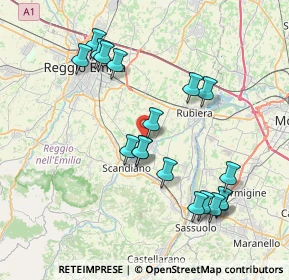 Mappa Via per Reggio, 42019 Reggio nell'Emilia RE, Italia (7.86389)