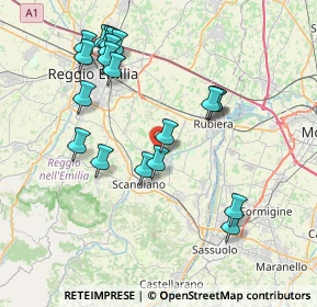 Mappa Via per Reggio, 42019 Reggio nell'Emilia RE, Italia (8.1295)