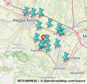 Mappa Via per Reggio, 42019 Reggio nell'Emilia RE, Italia (5.83857)