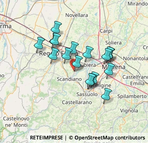 Mappa Via per Reggio, 42019 Reggio nell'Emilia RE, Italia (11.36471)
