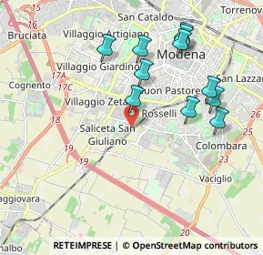 Mappa Via Luca Signorelli, 41125 Modena MO, Italia (2.01182)