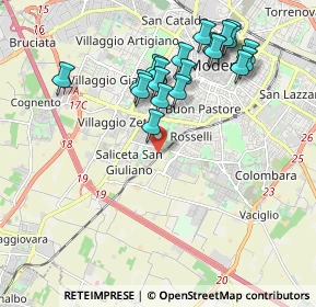 Mappa Via Beato Angelico, 41125 Modena MO, Italia (2.0145)