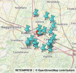 Mappa Via Luca Signorelli, 41125 Modena MO, Italia (11.089)