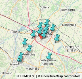 Mappa Via Beato Angelico, 41125 Modena MO, Italia (5.52286)