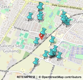 Mappa Via Beato Angelico, 41125 Modena MO, Italia (0.503)