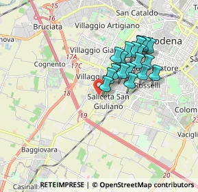 Mappa Via Fausta Massolo, 41126 Modena MO, Italia (1.47947)