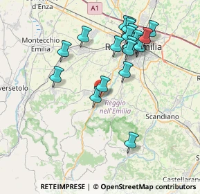 Mappa Via Taddei, 42020 Puianello RE, Italia (7.787)
