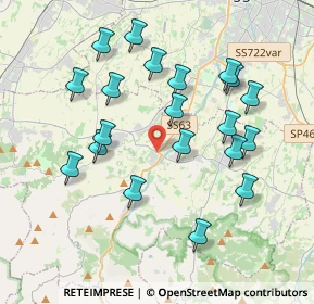 Mappa Via Taddei, 42020 Puianello RE, Italia (3.8775)