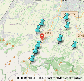 Mappa Via Taddei, 42020 Puianello RE, Italia (3.61091)