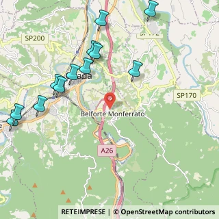 Mappa Via Chiarli, 15070 Belforte Monferrato AL, Italia (2.57167)