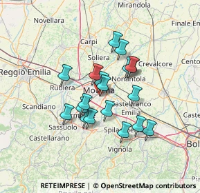 Mappa Via Milano, 41125 Modena MO, Italia (10.70579)