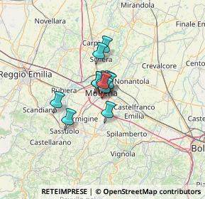 Mappa Via Milano, 41125 Modena MO, Italia (6.215)