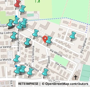 Mappa Via Milano, 41125 Modena MO, Italia (0.1625)