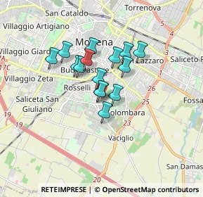 Mappa Via Milano, 41125 Modena MO, Italia (1.19067)