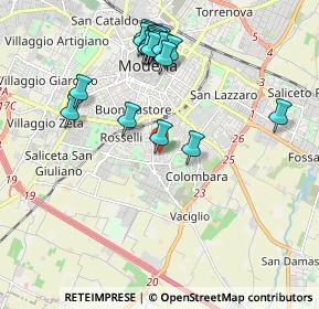 Mappa Via Milano, 41125 Modena MO, Italia (2.0575)