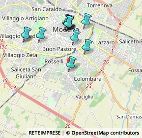 Mappa Via Milano, 41125 Modena MO, Italia (1.99308)