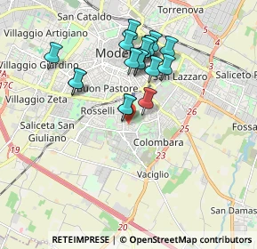 Mappa Via Milano, 41125 Modena MO, Italia (1.63611)