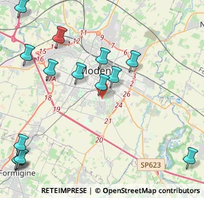 Mappa Via Legnano, 41125 Modena MO, Italia (5.44143)