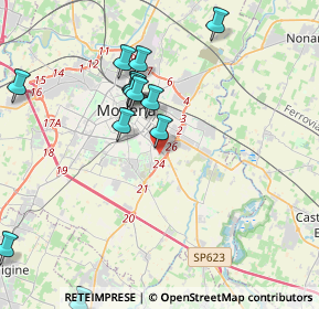 Mappa Via Pinerolo, 41125 Modena MO, Italia (4.28923)