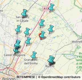 Mappa Via G. Garibaldi, 40061 Minerbio BO, Italia (8.8315)