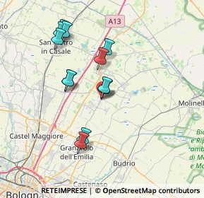 Mappa Via G. Garibaldi, 40061 Minerbio BO, Italia (6.90917)