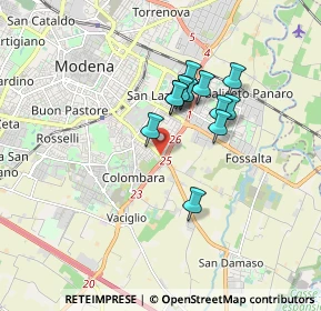 Mappa Via Giuseppe Silvati, 41125 Modena MO, Italia (1.345)