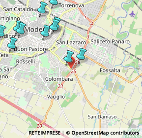 Mappa Via Giuseppe Silvati, 41125 Modena MO, Italia (2.63545)